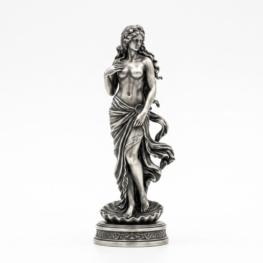 Aphrodite V2 hand-poured 999+ silver statue by Gold Spartan
