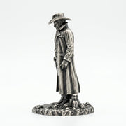 Gunslinger hand-poured 999+ silver statue by Gold Spartan
