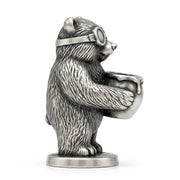 Honey Bear hand-poured 999+ silver statue by Gold Spartan