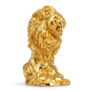 Lion Bust hand-poured 999+ silver statue by Gold Spartan
