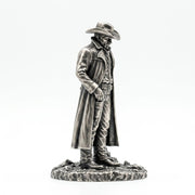 Gunslinger hand-poured 999+ silver statue by Gold Spartan
