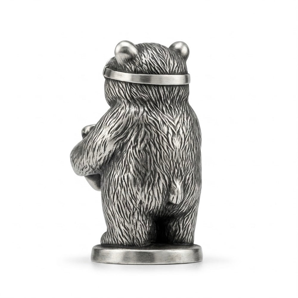 Honey Bear hand-poured 999+ silver statue by Gold Spartan