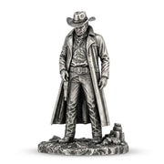 Gunslinger hand-poured 999+ silver statue by Gold Spartan