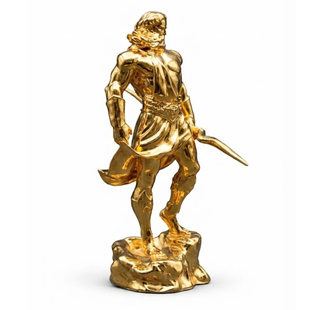 Zeus V2 hand-poured 999+ silver statue by Gold Spartan