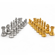 Chess Set hand-poured 999+ silver statue by Gold Spartan