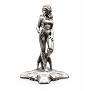 Rocket Girl hand-poured 999+ silver statue by Gold Spartan