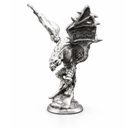 Wyvern Dragon hand-poured 999+ silver statue by Gold Spartan