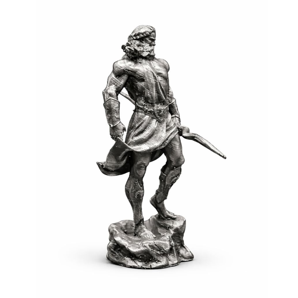 Zeus V2 hand-poured 999+ silver statue by Gold Spartan