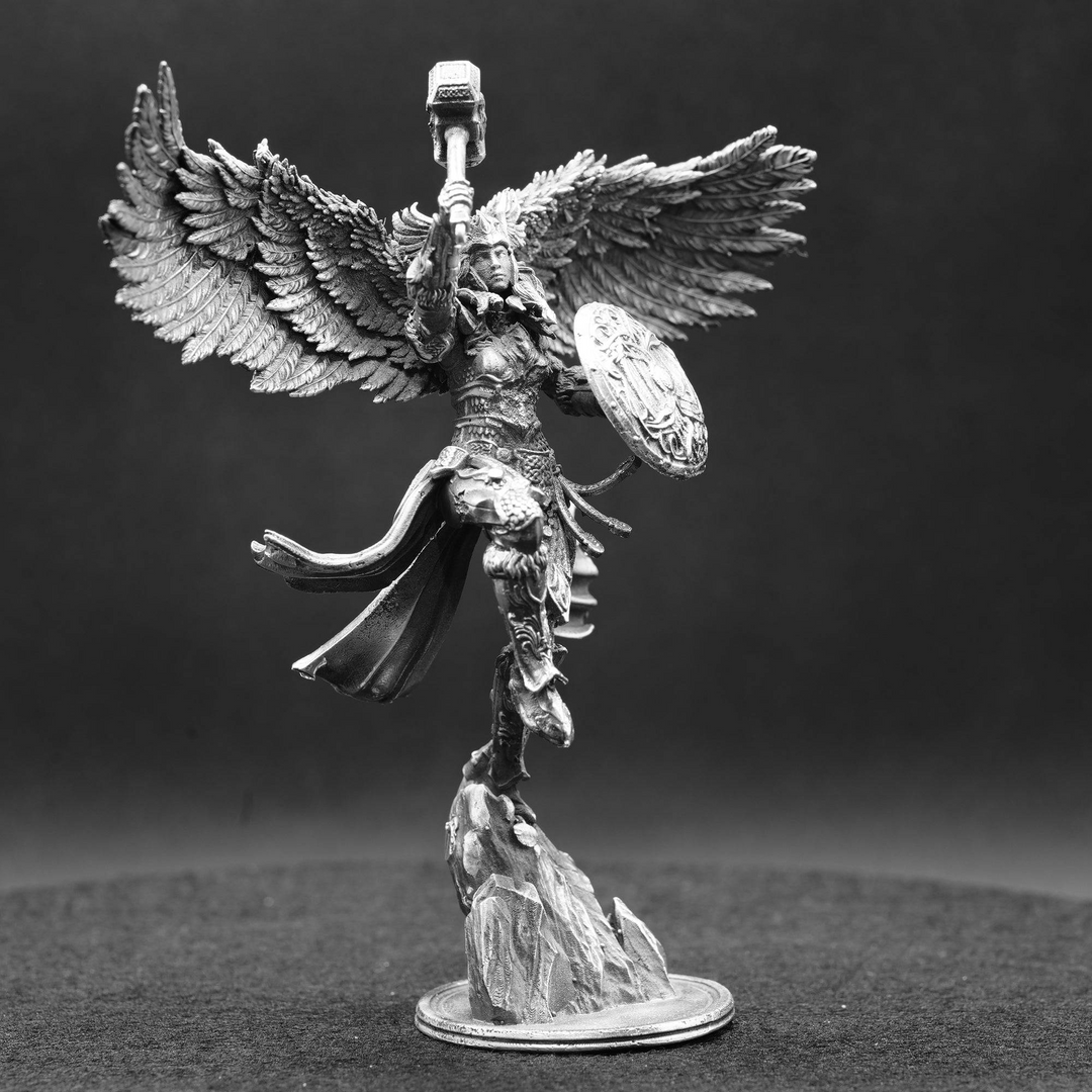 Valkyrie hand poured 999 silver statue collectible by Gold Spartan