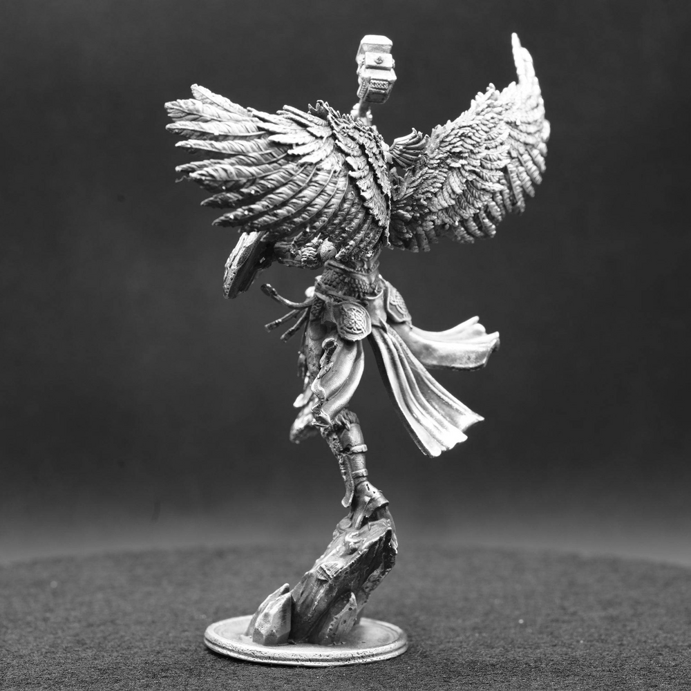 Valkyrie hand-poured 999+ silver statue by Gold Spartan