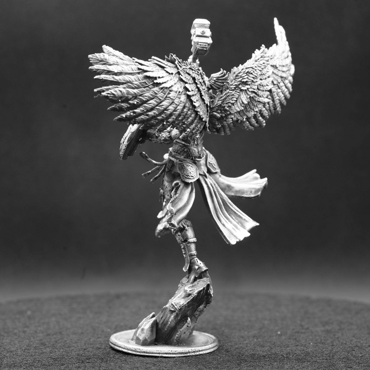 Valkyrie hand poured 999 silver statue collectible by Gold Spartan