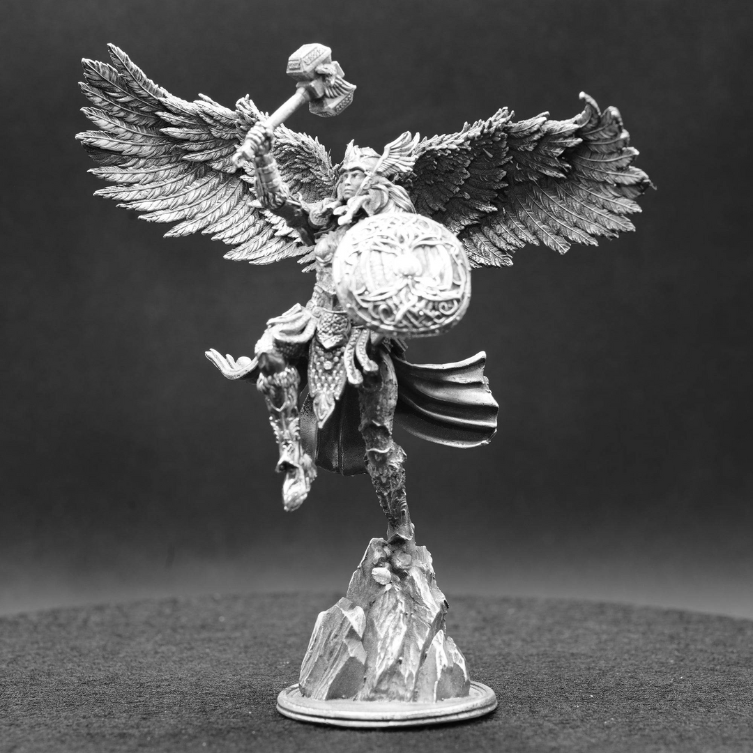 Valkyrie hand poured 999 silver statue collectible by Gold Spartan