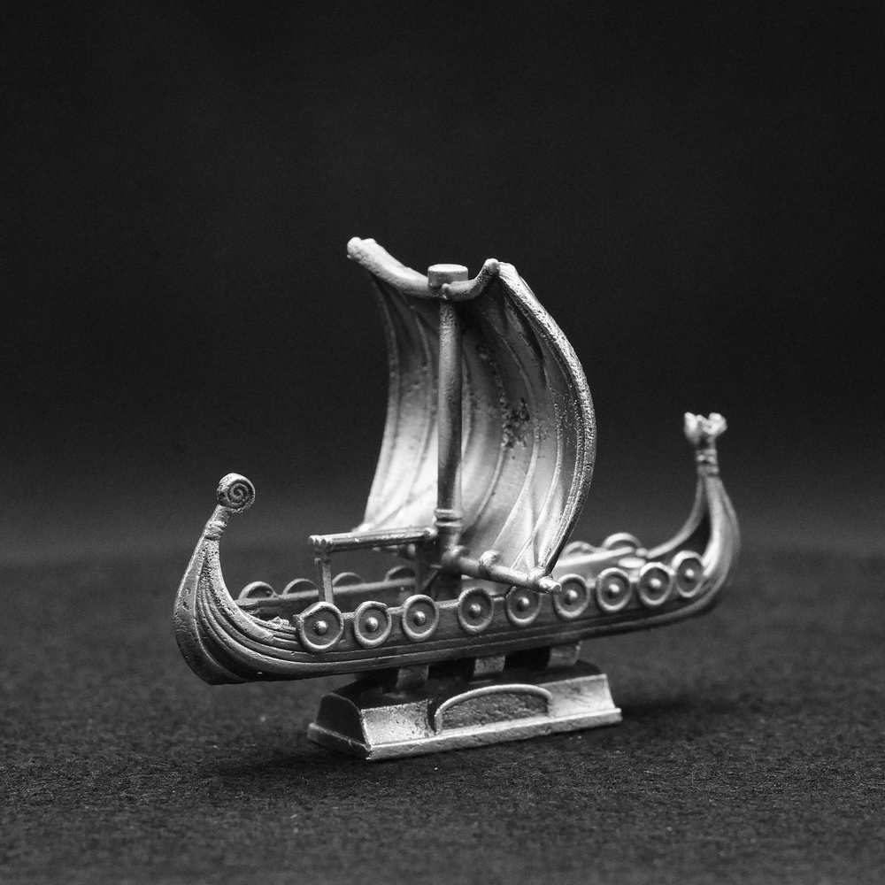 Viking-Ship-hand-poured-silver