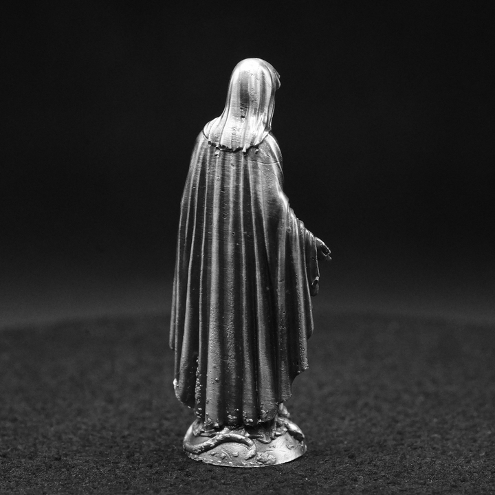 Virgin Mary hand poured 999 silver statue collectible by Gold Spartan