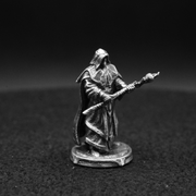 Wizard hand-poured 999+ silver statue by Gold Spartan