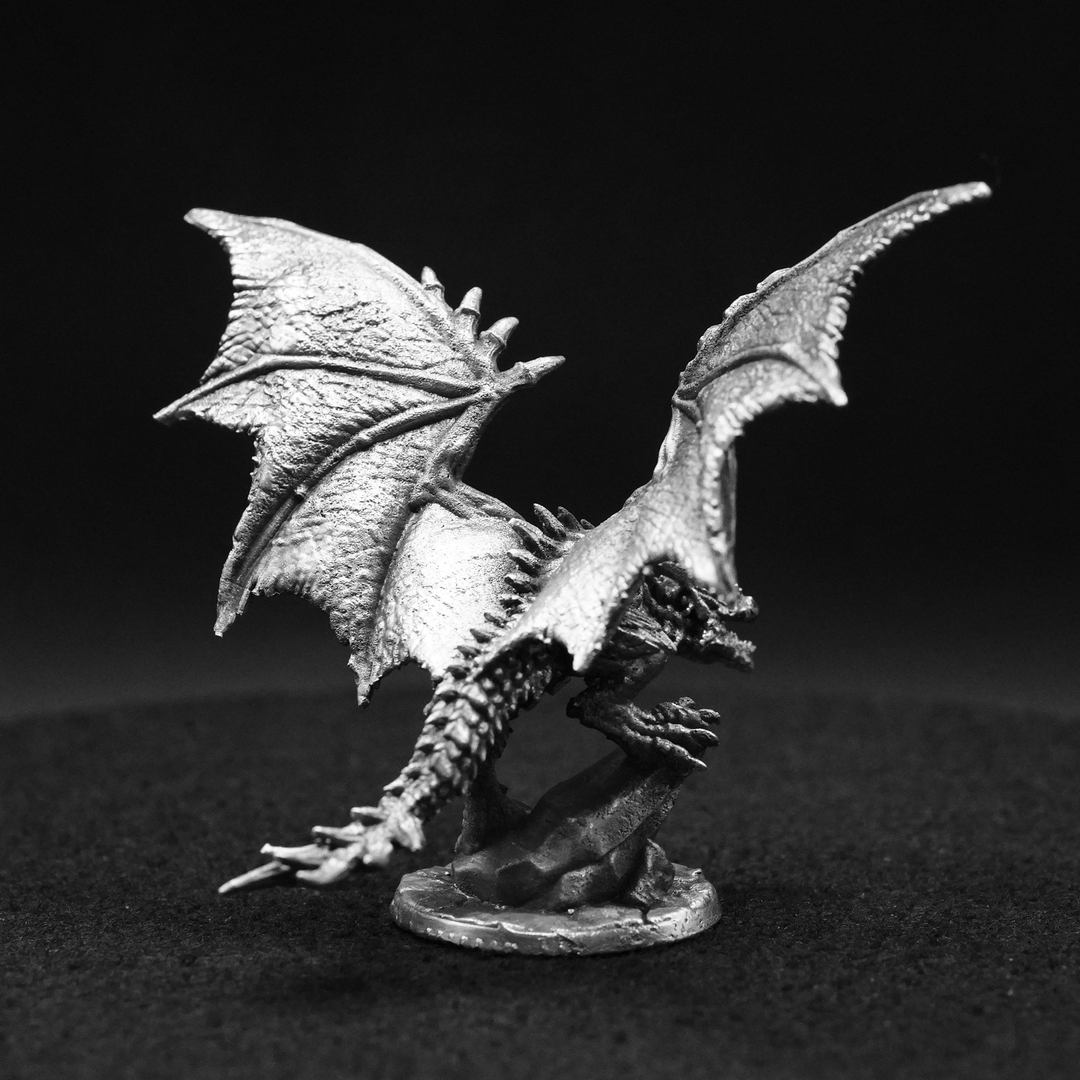 Wyvern Dragon V2 hand poured 999 silver statue collectible by Gold Spartan