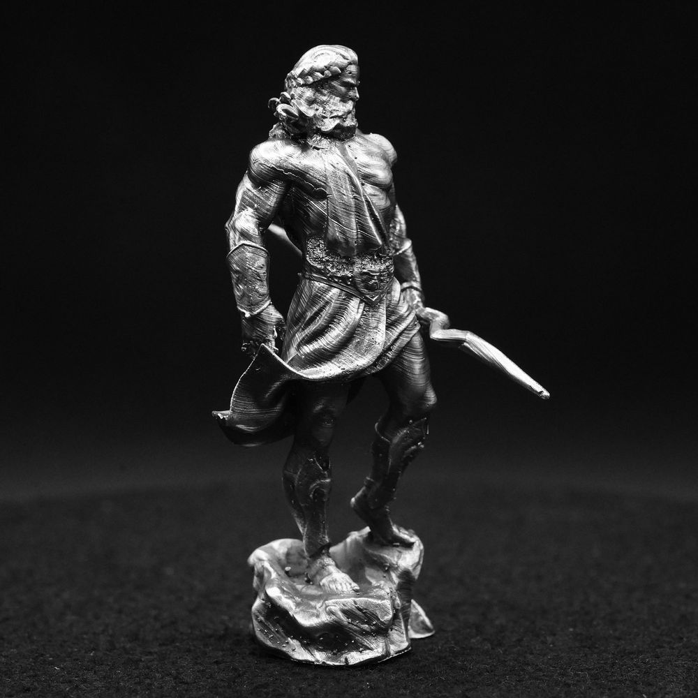 Zeus V2 hand-poured 999+ silver statue by Gold Spartan