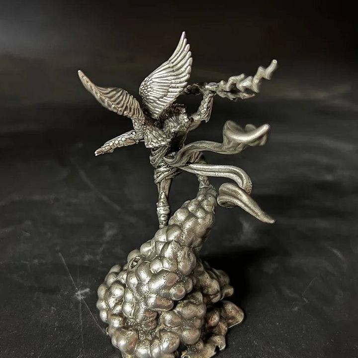 Zeus hand poured 999 silver statue collectible by Gold Spartan