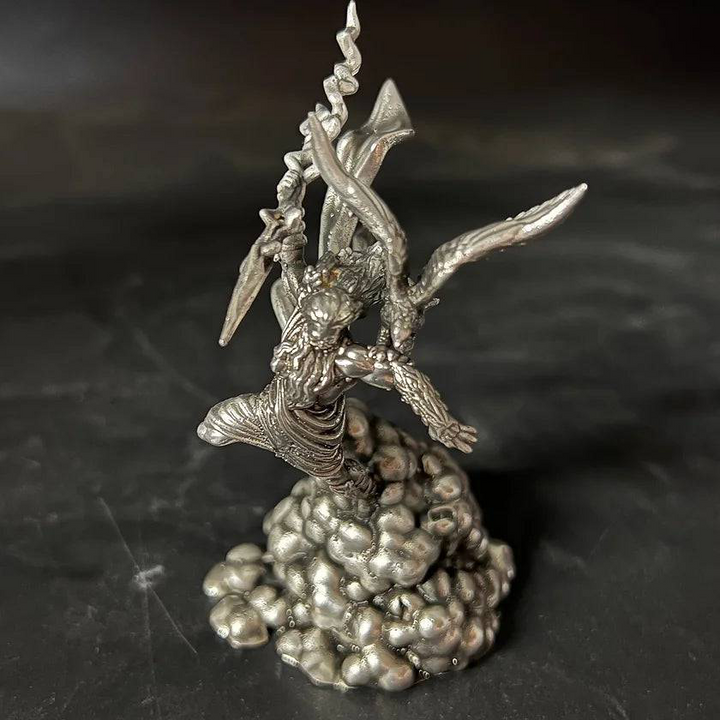 Zeus hand poured 999 silver statue collectible by Gold Spartan