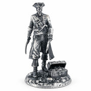 Pirate hand-poured 999+ silver statue by Gold Spartan