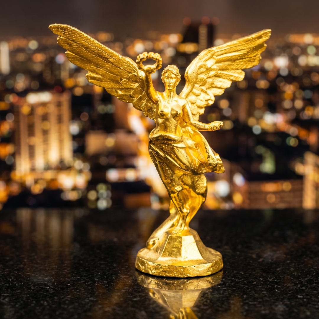 Angel of Independence hand-poured 999+ silver statue by Gold Spartan