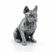 French Bulldog hand-poured 999+ silver statue by Gold Spartan