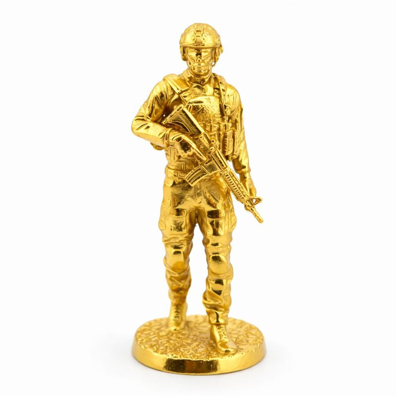 Navy Seal hand-poured 999+ silver statue by Gold Spartan