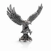 Eagle hand-poured 999+ silver statue by Gold Spartan