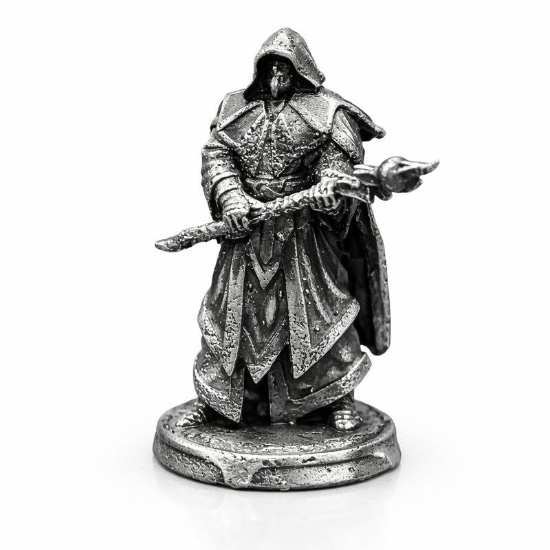 Wizard hand-poured 999+ silver statue by Gold Spartan