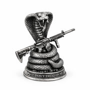 5pc Don't Tread on Me Set hand-poured 999+ silver statue by Gold Spartan