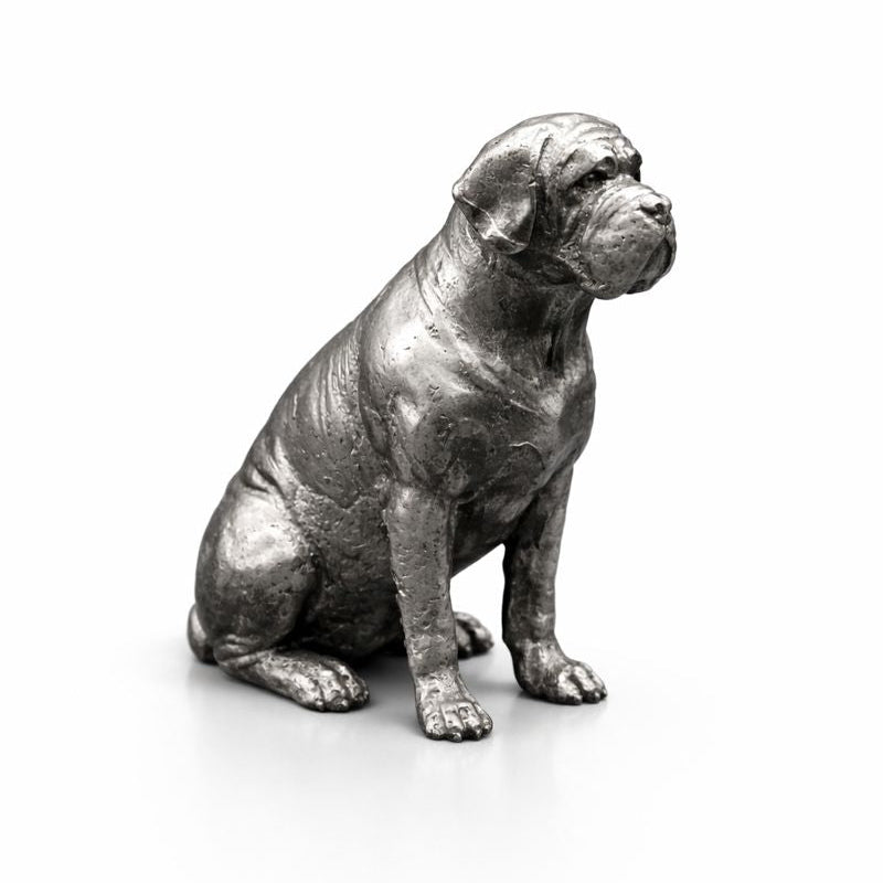 Mastiff hand-poured 999+ silver statue by Gold Spartan