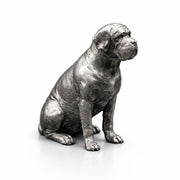 Mastiff hand-poured 999+ silver statue by Gold Spartan