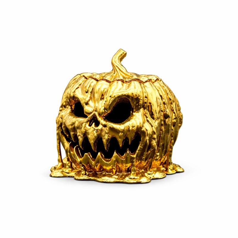 Scary Pumpkin hand-poured 999+ silver statue by Gold Spartan