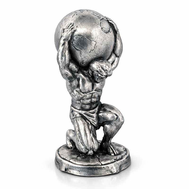 Atlas hand-poured 999+ silver statue by Gold Spartan