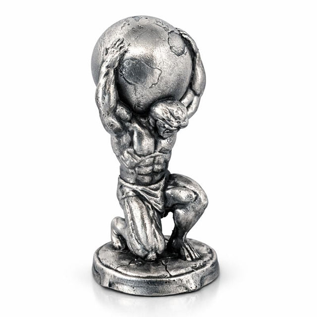 Atlas hand-poured 999+ silver statue by Gold Spartan