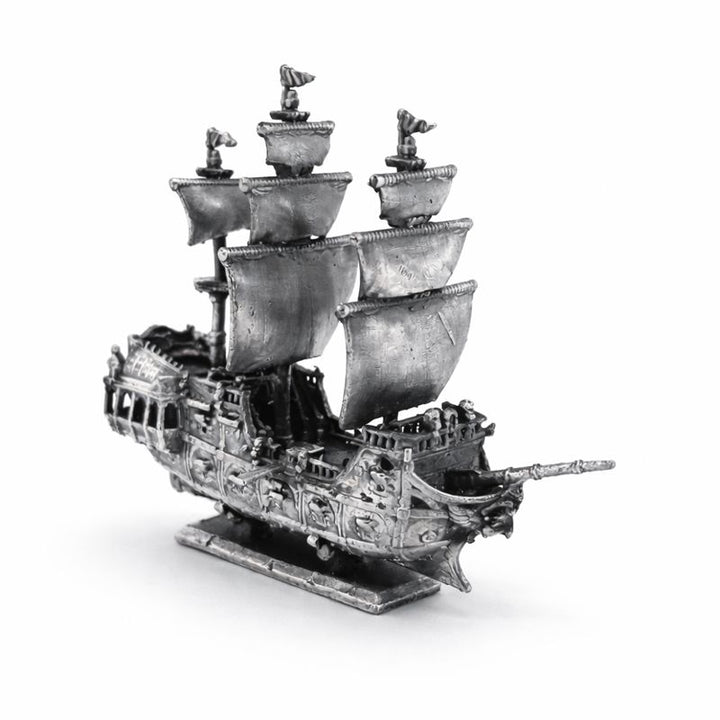 Pirate Ship V2 hand-poured 999+ silver statue by Gold Spartan