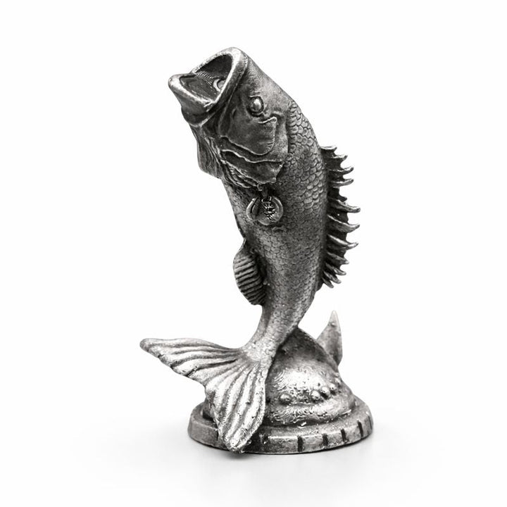 Bass hand-poured 999+ silver statue by Gold Spartan