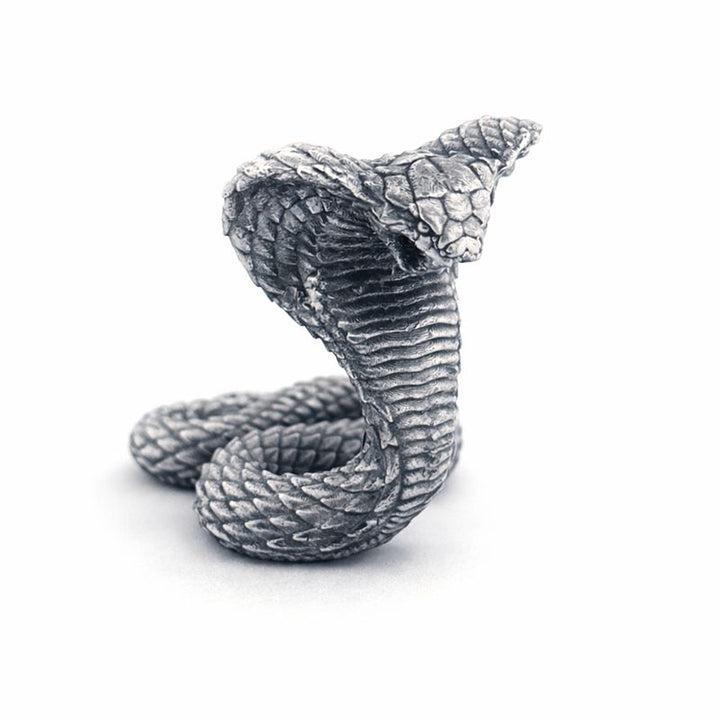 Cobra hand-poured 999+ silver statue by Gold Spartan