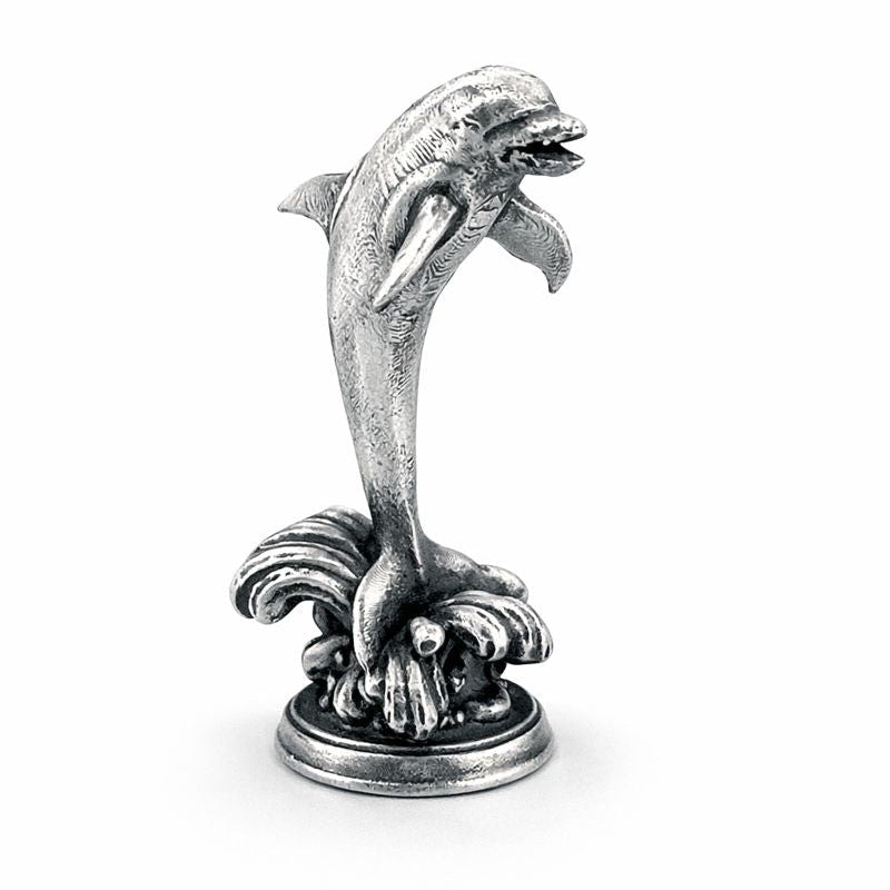 Dolphin hand-poured 999+ silver statue by Gold Spartan