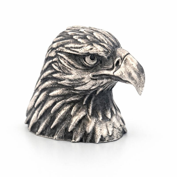 Eagle Bust hand-poured 999+ silver statue by Gold Spartan
