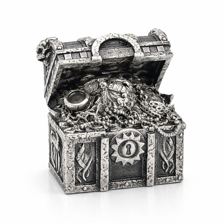 Treasure Chest hand-poured 999+ silver statue by Gold Spartan