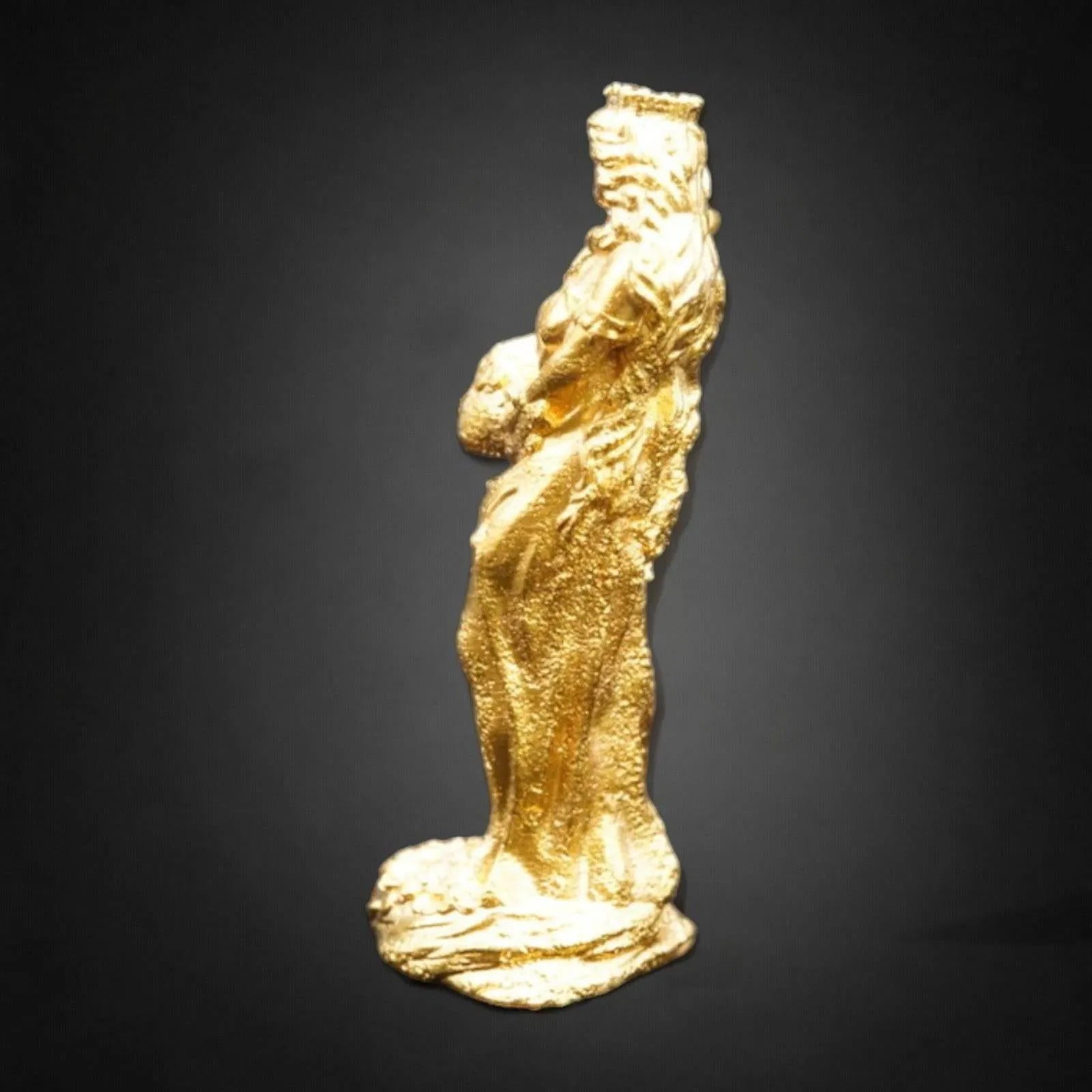 Lady Fortuna hand-poured 999+ silver statue by Gold Spartan