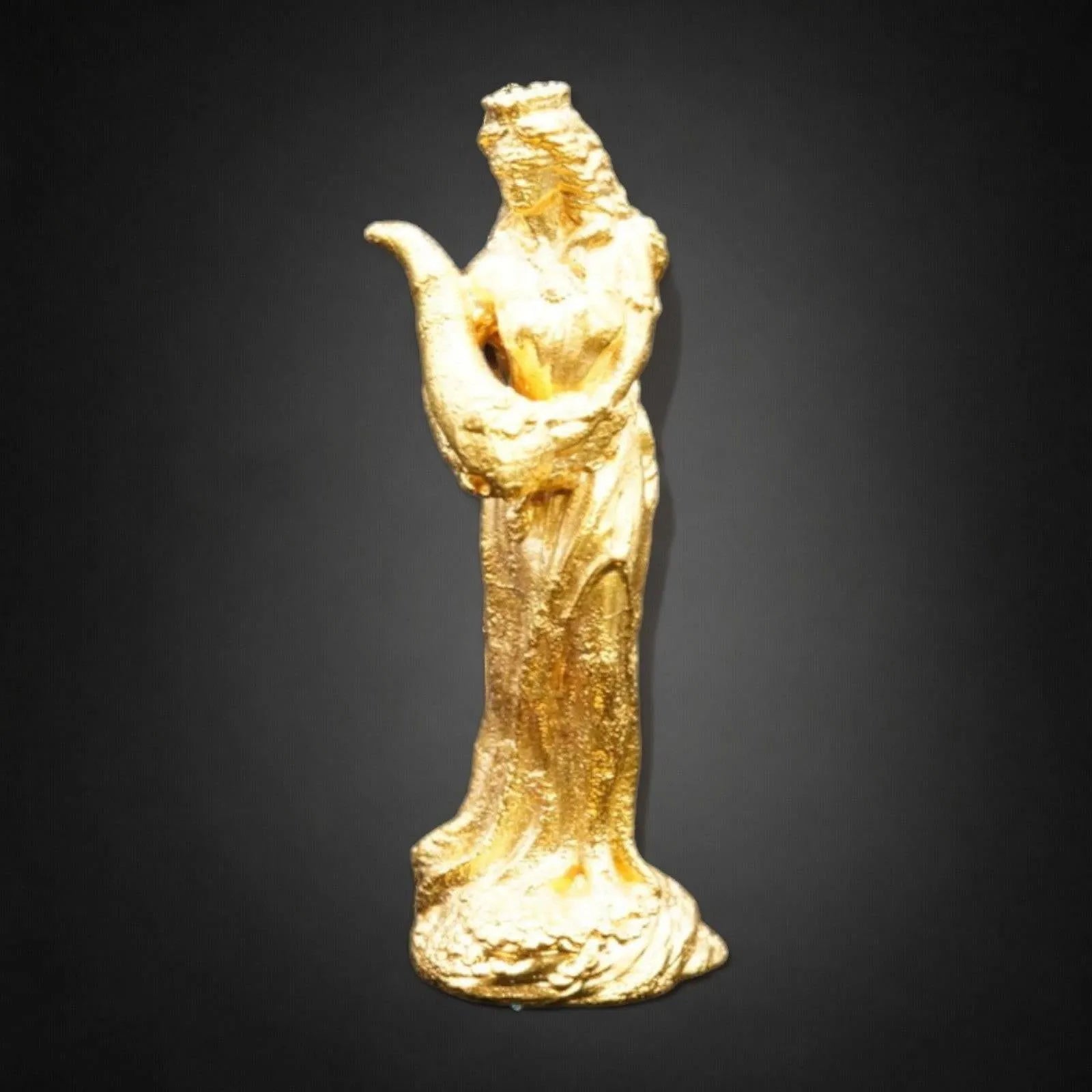 Lady Fortuna hand-poured 999+ silver statue by Gold Spartan