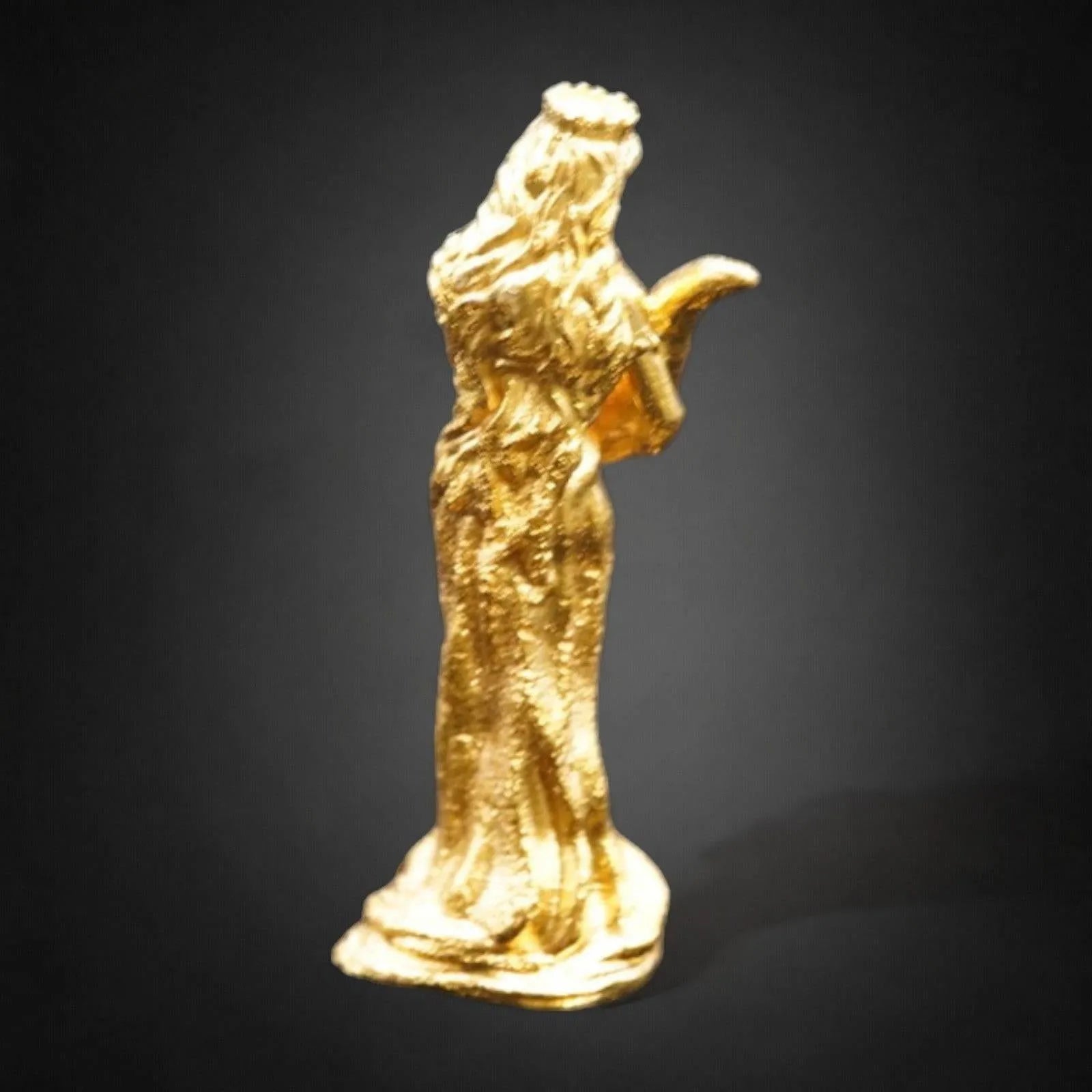 Lady Fortuna hand-poured 999+ silver statue by Gold Spartan
