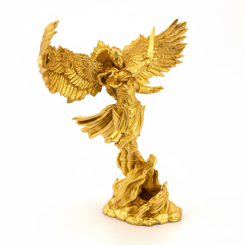 Archangel hand-poured 999+ silver statue by Gold Spartan
