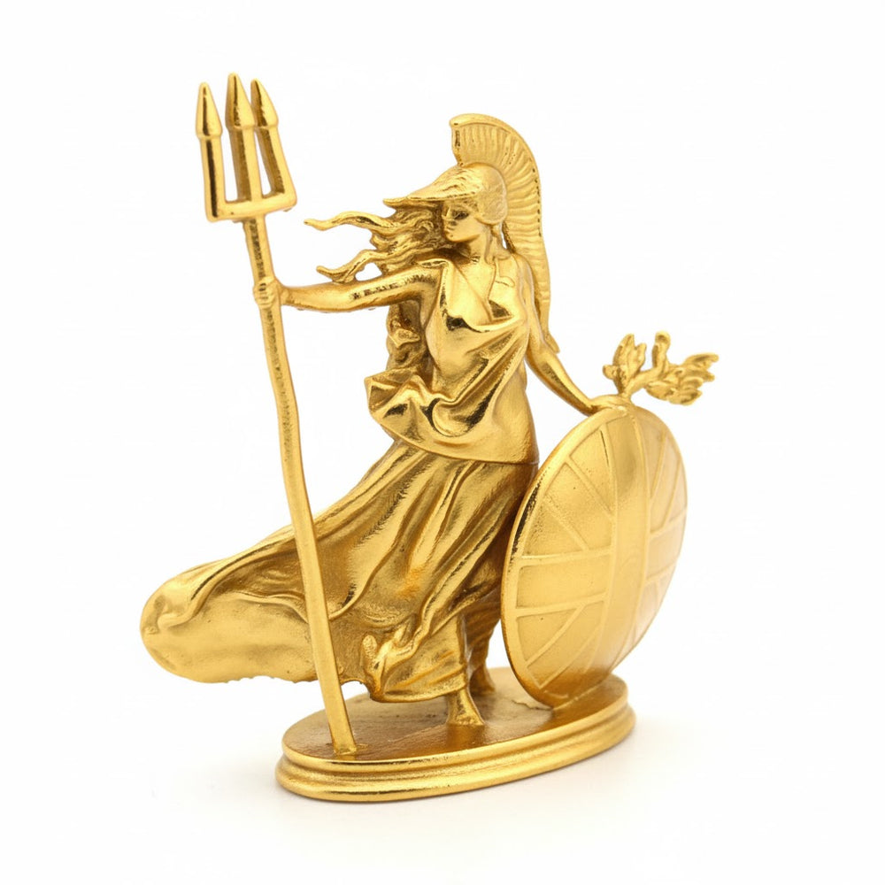 Britannia hand-poured 999+ silver statue by Gold Spartan