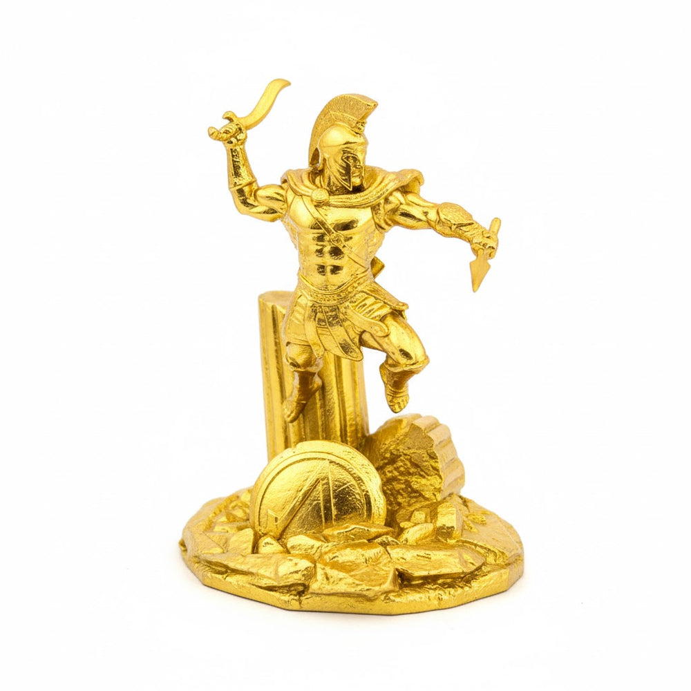 Spartan Attack hand-poured 999+ silver statue by Gold Spartan