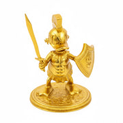 Spartan Duck hand-poured 999+ silver statue by Gold Spartan