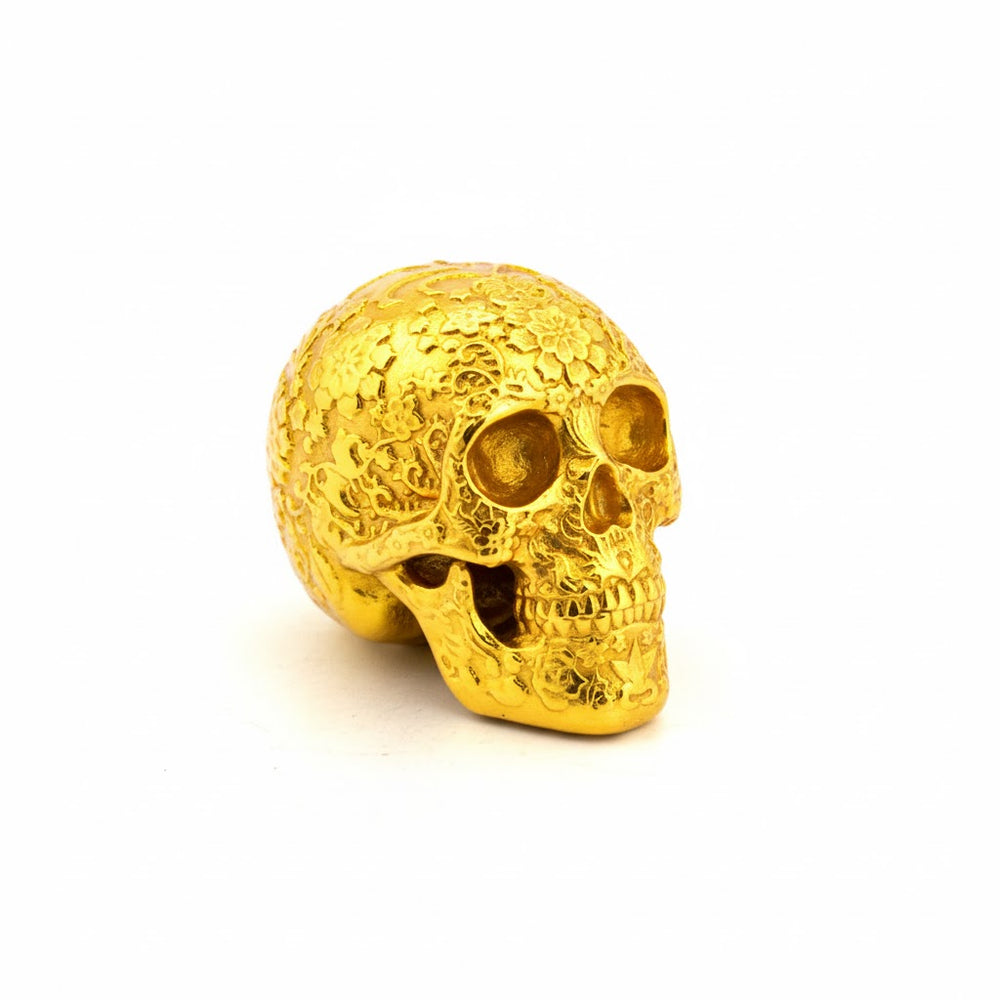 Sugar Skull hand-poured 999+ silver statue by Gold Spartan