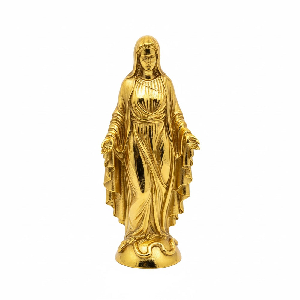 Virgin Mary hand-poured 999+ silver statue by Gold Spartan